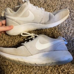 Nike white roshes